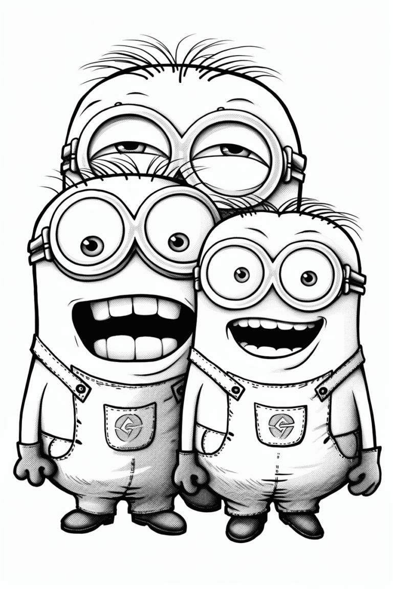 Minion Coloring Pages Free Printables for Kids and Adults