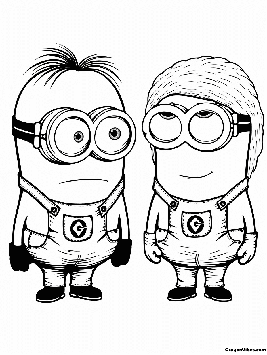 Minion Coloring Pages Free Printables for Kids and Adults