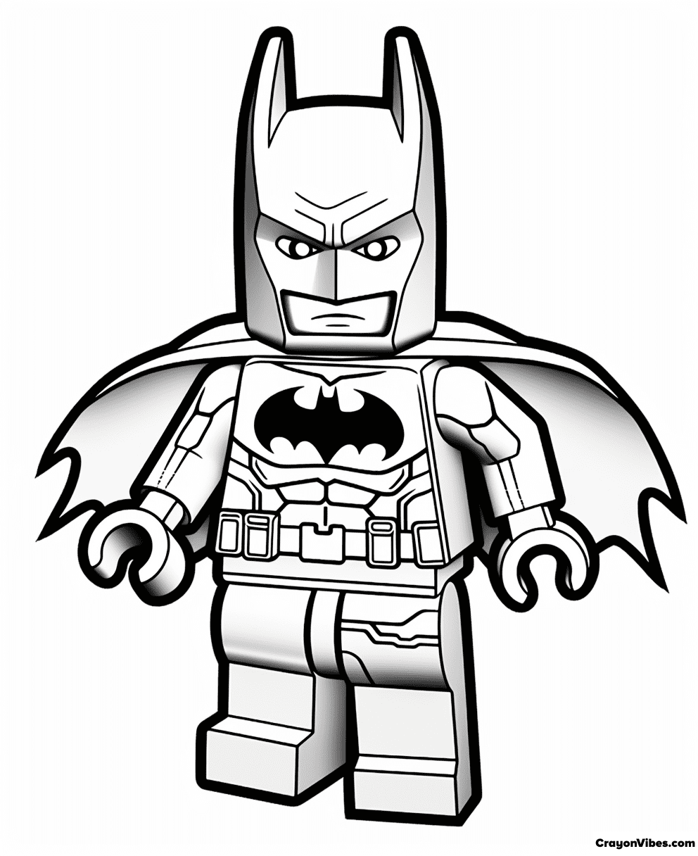Lego Batman Coloring Pages Free Printables for Kids and Adults