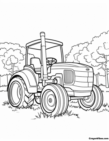 Tractor Coloring Pages Free Printables for Kids & Adults