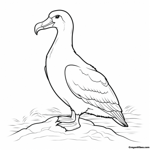 albatross coloring pages printable sheets