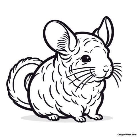 chinchilla coloring pages