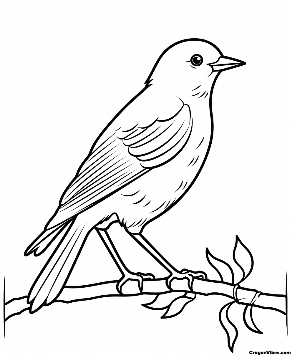 Cowbird Coloring Pages Free Printable Sheets for Kids & Adults
