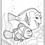 Find Nemo tegninger til farvelægning til fri afbenyttelse