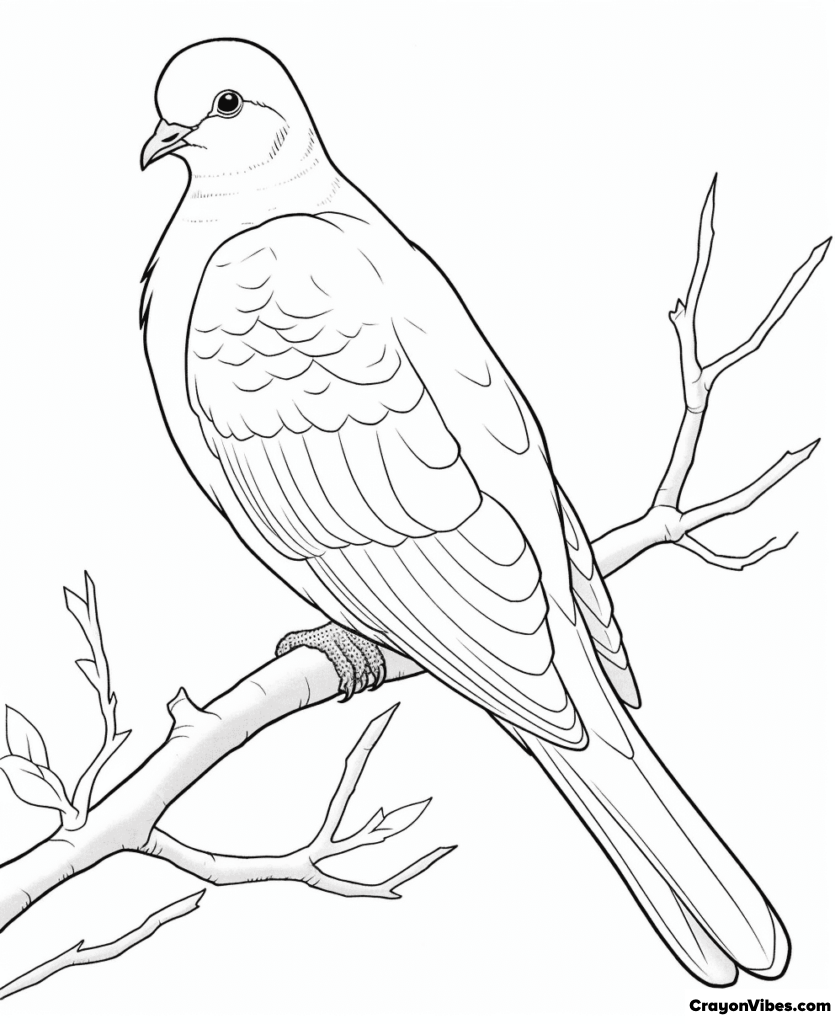 dove coloring pages