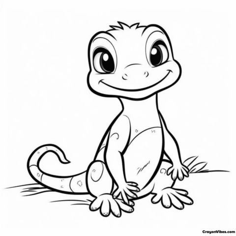 gecko coloring pages