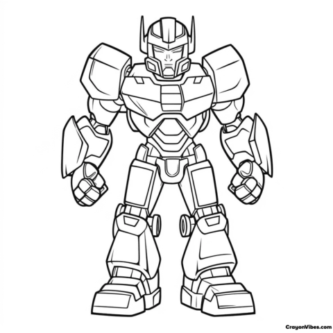 Optimus Prime Coloring Pages Free Printable