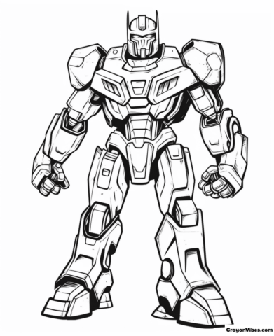 Optimus Prime Coloring Pages Free Printable