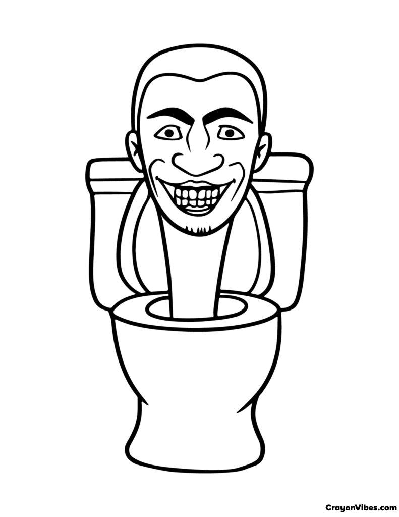 skibidi toilet coloring pages