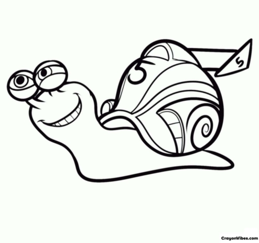 turbo coloring pages for kids