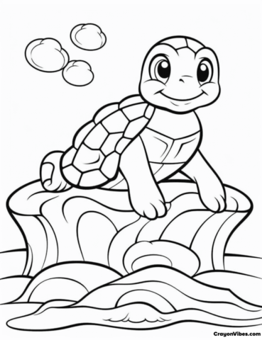 free printable turtle coloring pages for kids and adults