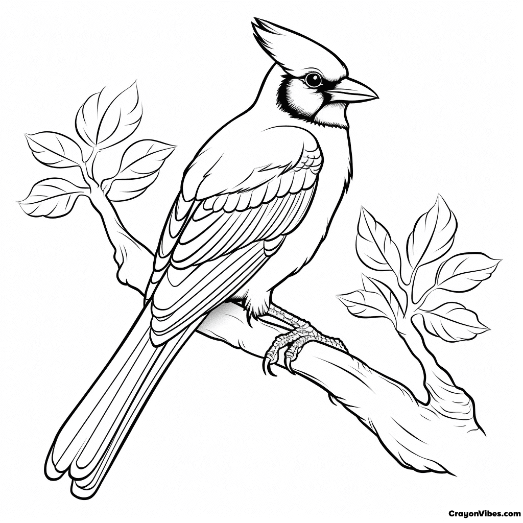 Blue Jay Coloring Pages Free Printable For Kids & Adults