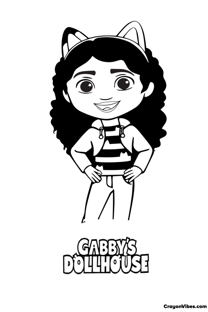 Gabbys dockskåp målarbok