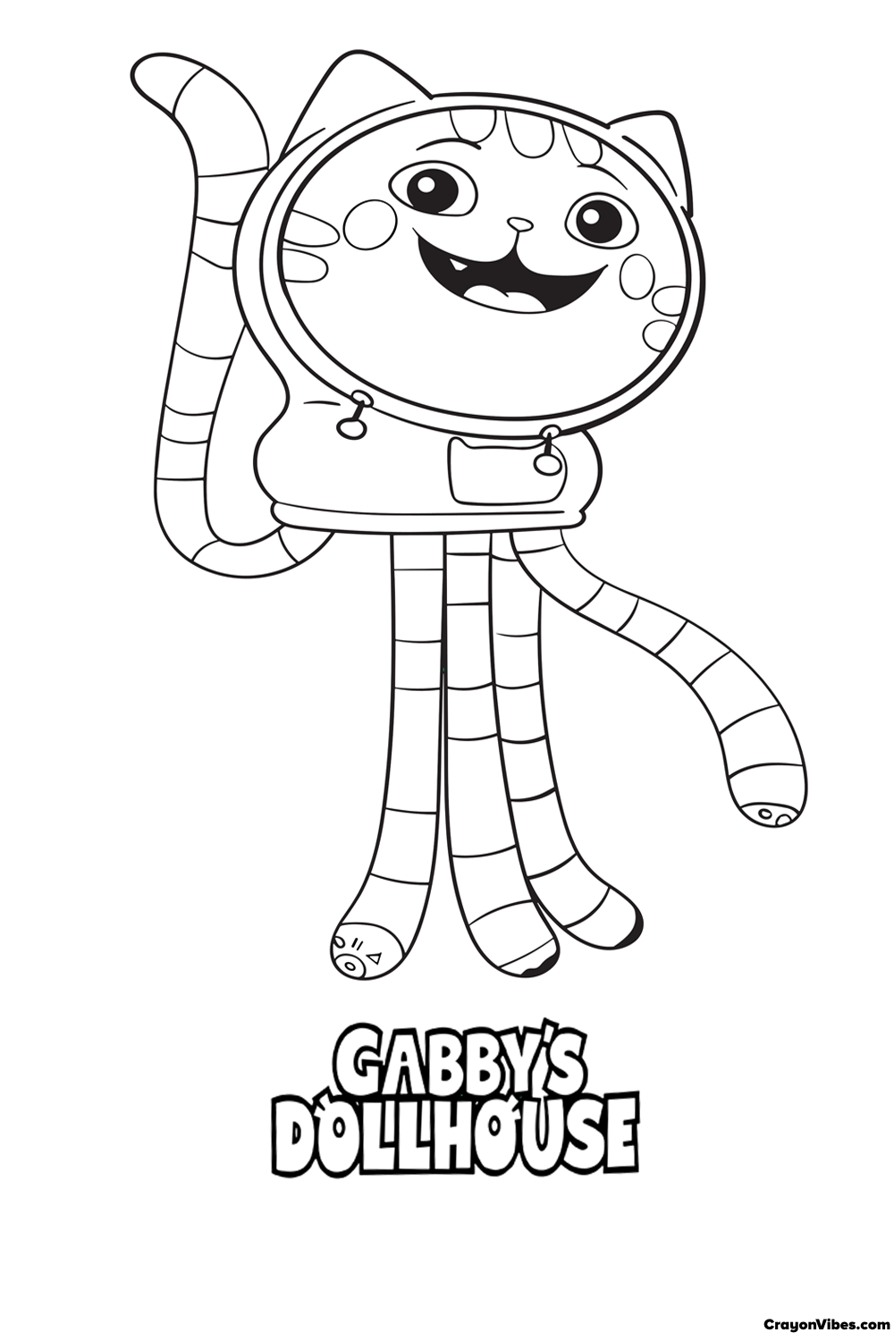 Dibujos para imprimir y colorear - Gabby Gatos