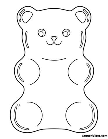 gummy bear coloring pages