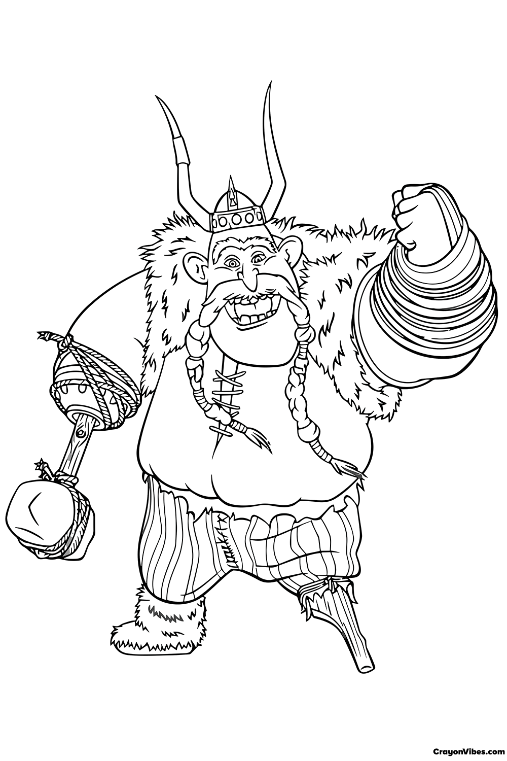 Vikings Coloring Pages to Print for Kids