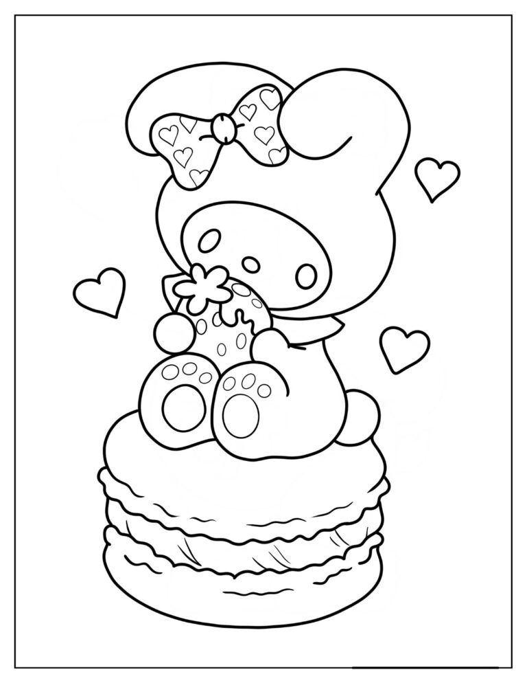 My Melody Coloring Pages Free Printable