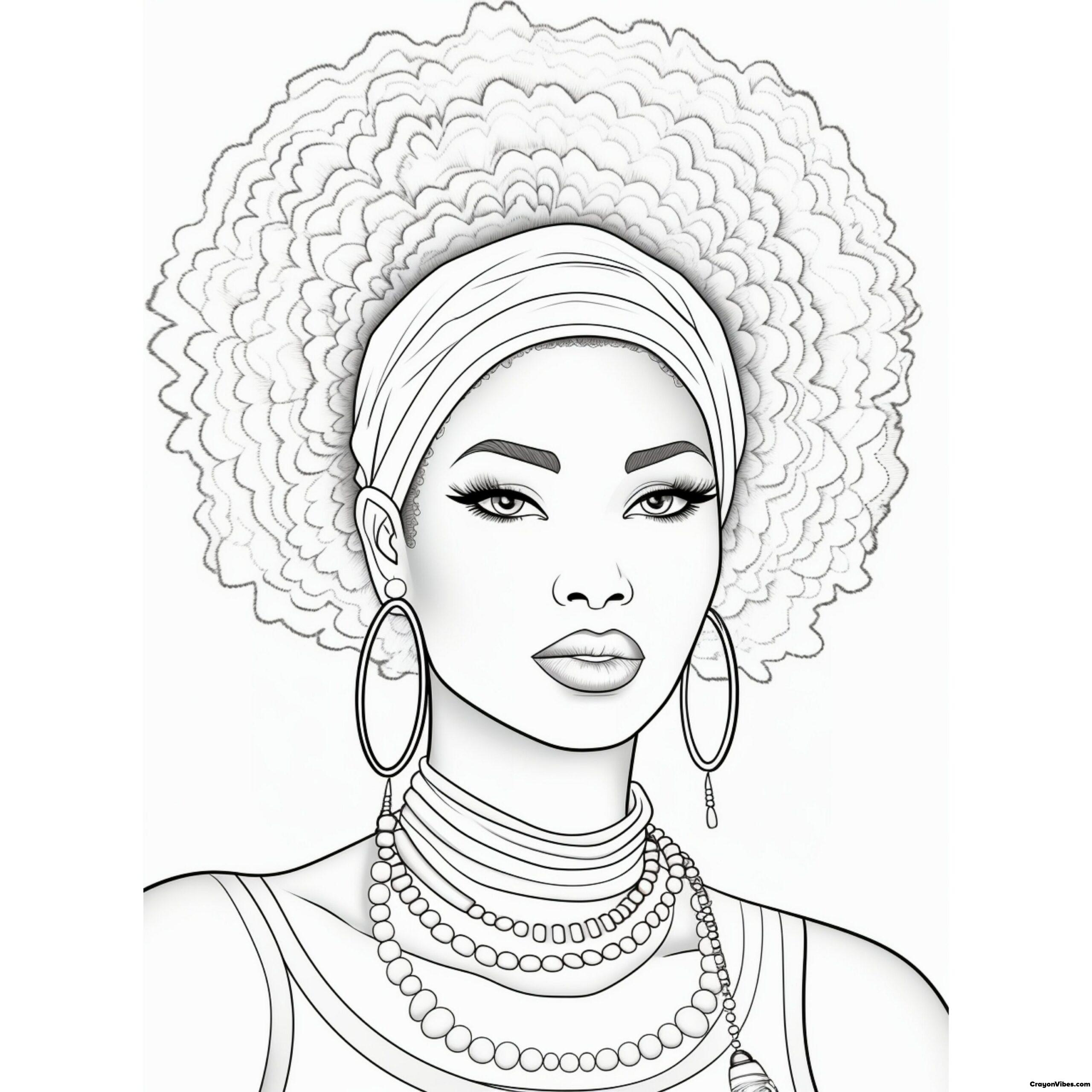 16 Black Girl Coloring Pages Free Printable for Adults