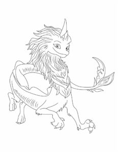 Sisu Raya and the Last Dragon Coloring Pages